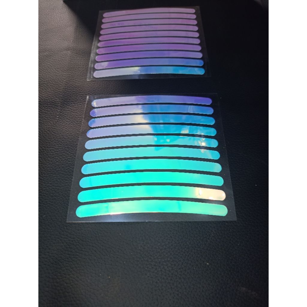 Sticker Velg Mantul Cahaya / Stiker hc  Glow In The Dark (Hologram)