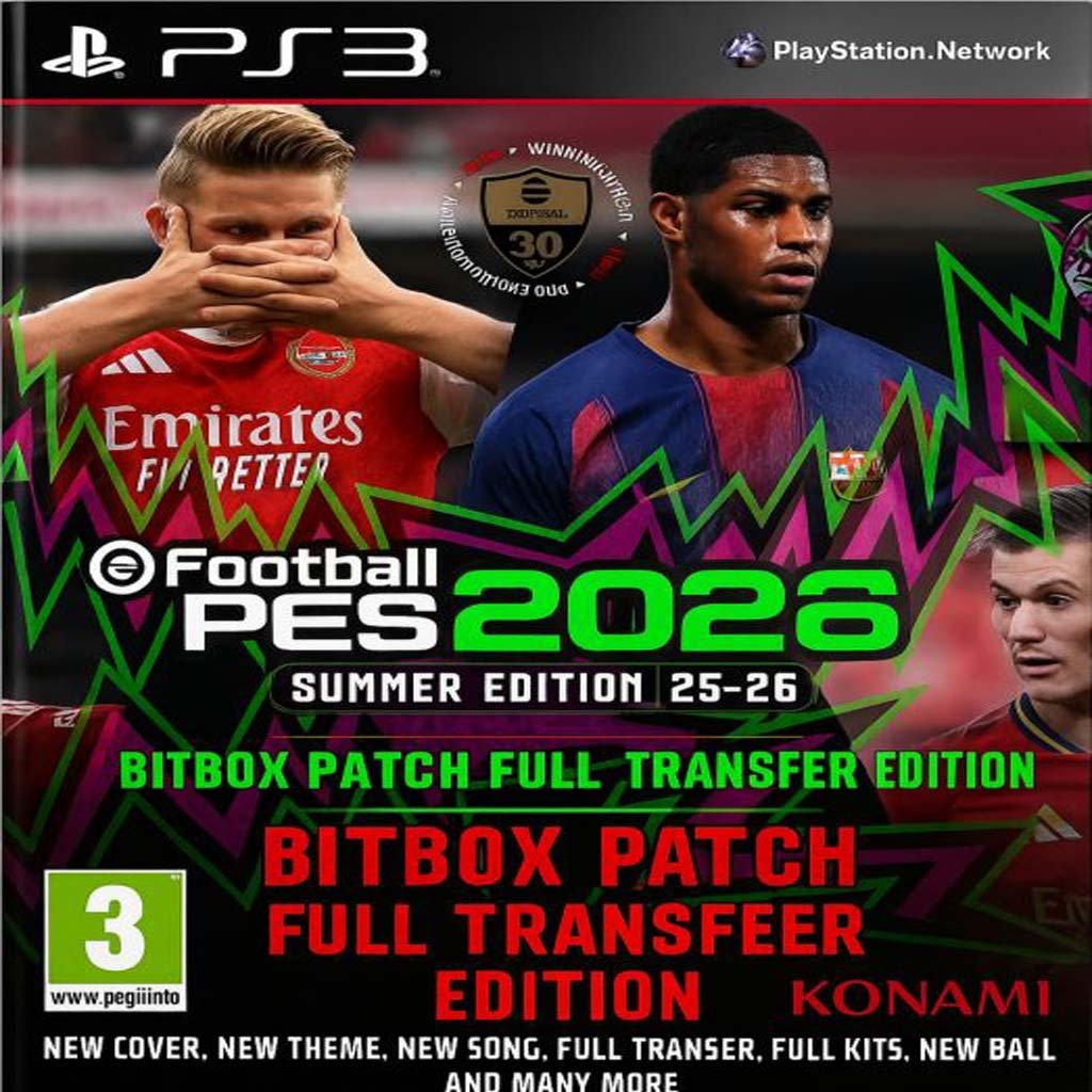 GAME PES 2025 UPDATE BITBOX PATCH WINTER 2025 PS3