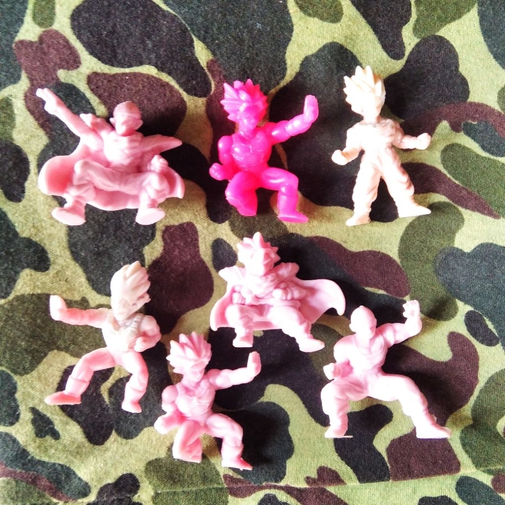 Figure Jadul Dragonball JAMBON 4 cm Figure Plastik Jadul Goku Vintage Plastic Figure Dragon Ball Mai