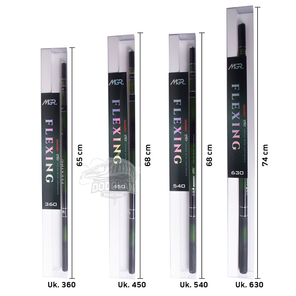 Joran Tegek Maguro Flexing 360 450 540 630 | Zoom Pole Dodolan Pancing