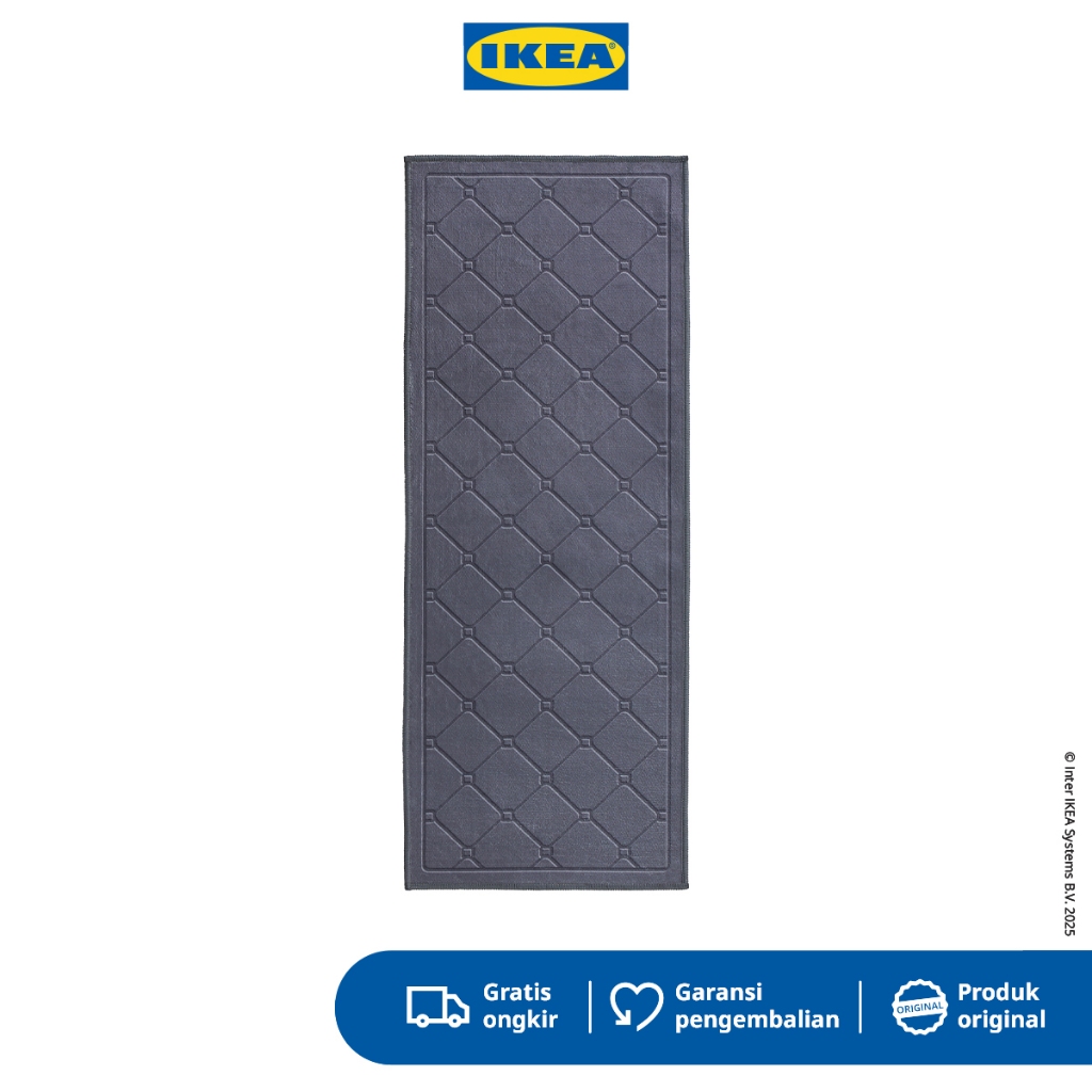 IKEA SHUFU Keset Multifungsi Kotak Abu 45x120cm