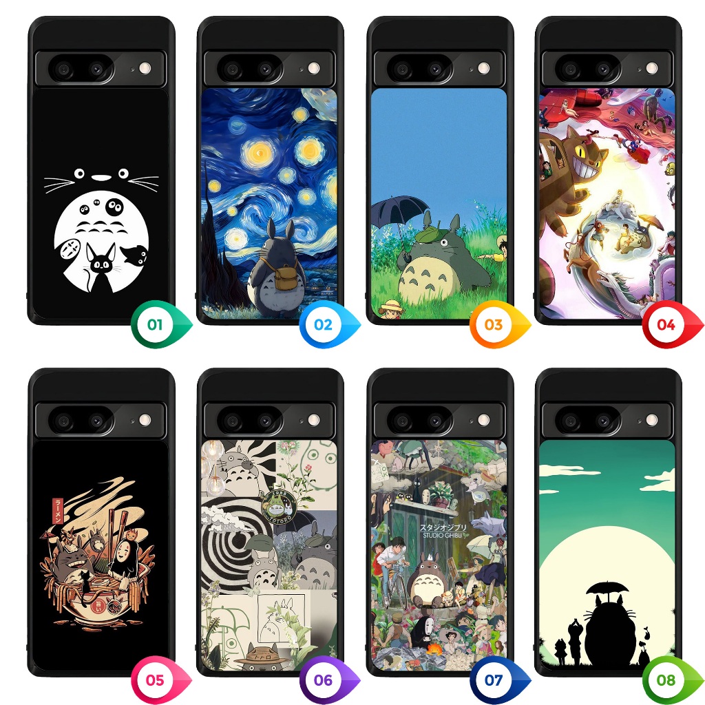 Case Hybrid Casing Custom Google Pixel 9 8 7 6 5 4 4A 3 3A 2 Pro XL 4G 5G Ghibli FDZ0027