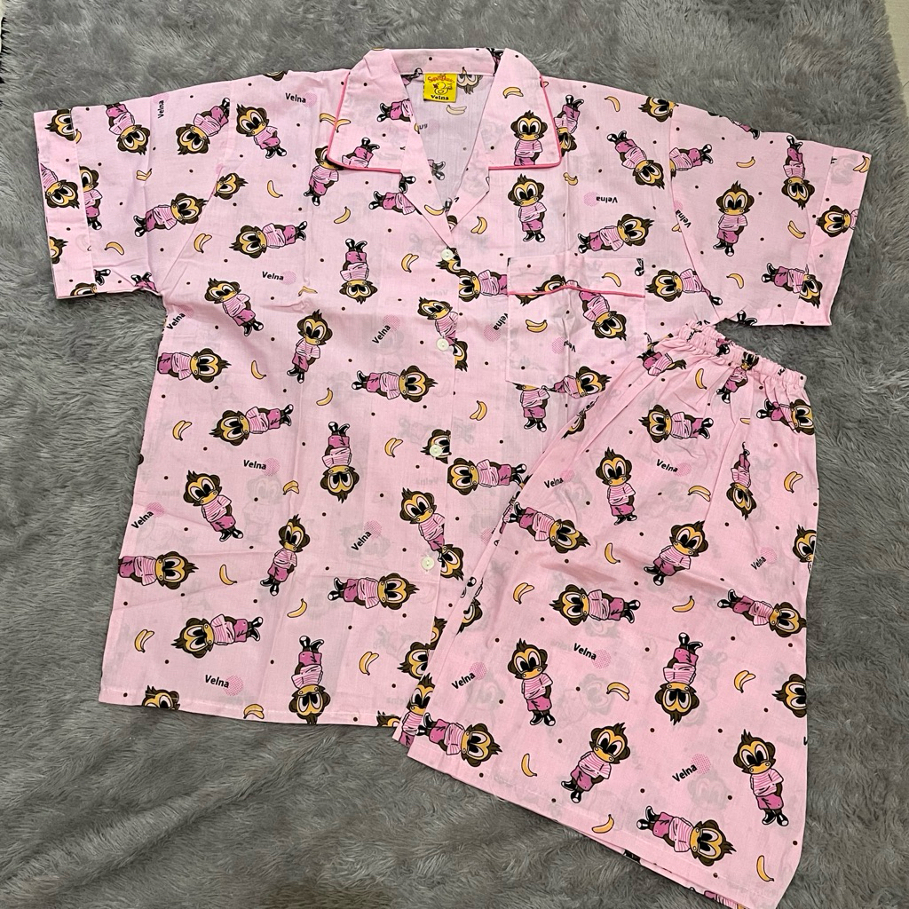 Piyama wanita monyet pisang velna