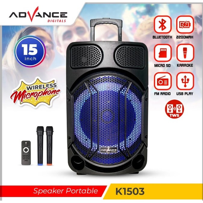 ADVANCE SPEAKER PORTABLE 15'' (K1503)