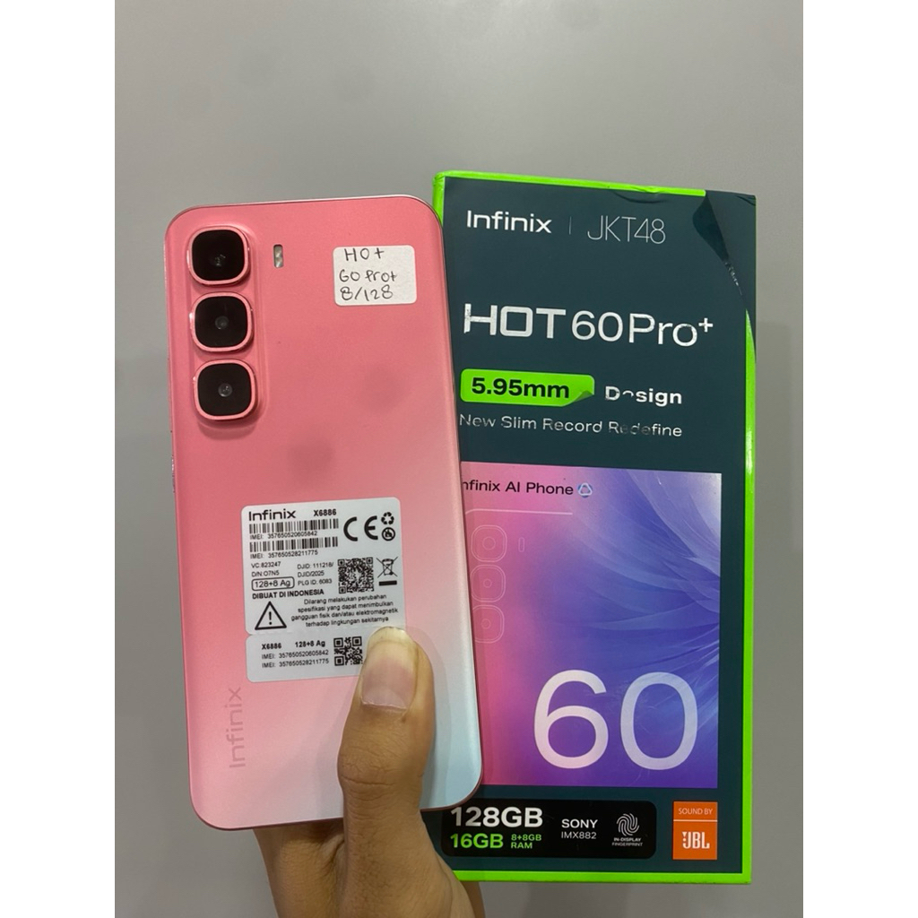 infinix hot 60pro+ ram 8/128 second mulus