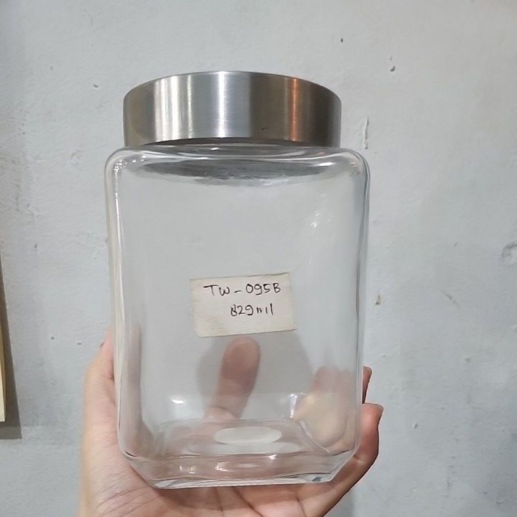 toples kue segi toples kue minimalis toples bumbu segi toples kopi toples gula toples kaca segi 829m