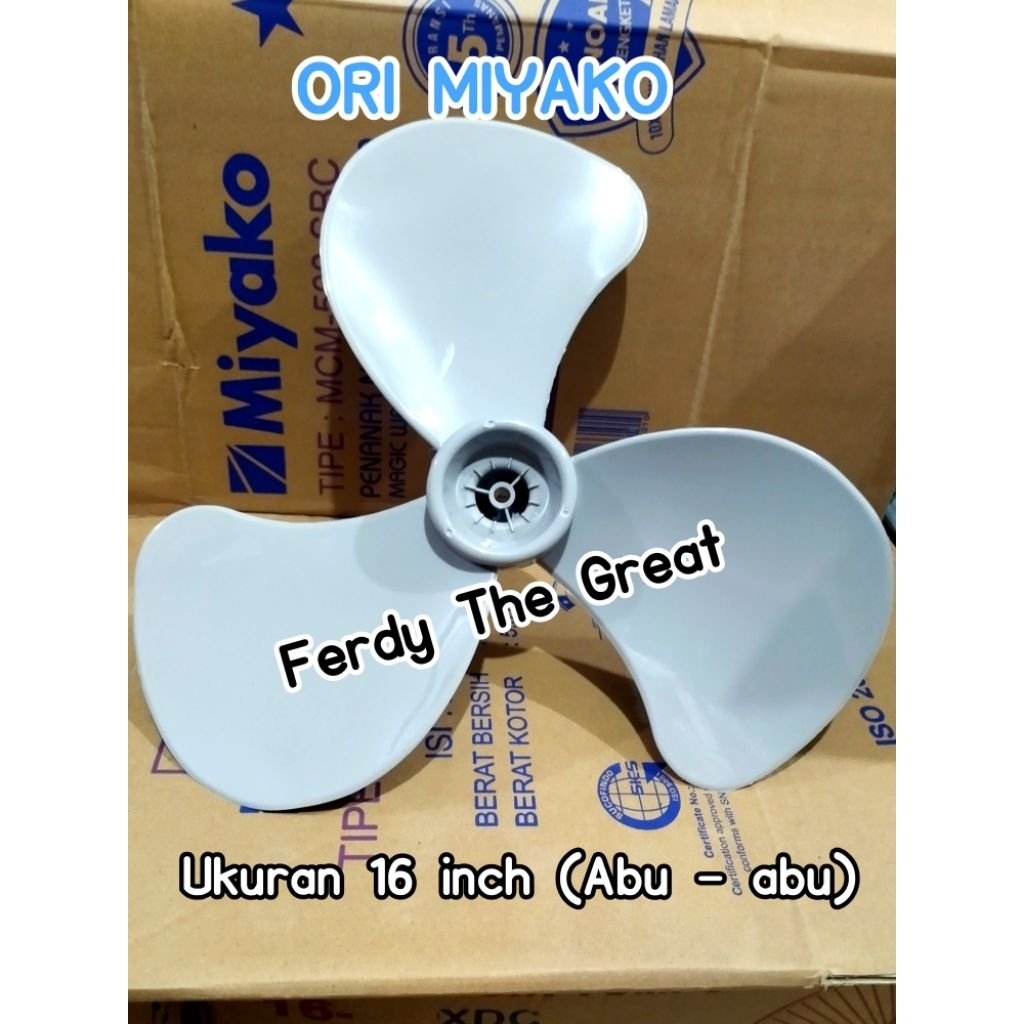 Baling kipas angin miyako 16" in besar / baling baling kipas / pisau kipas miyako / daun kipas miyak