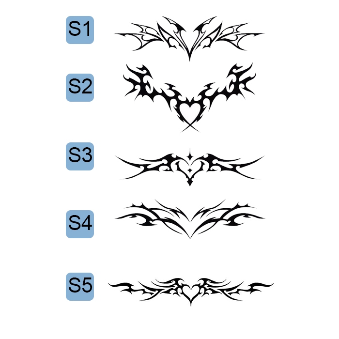 【Sucubus】Succubus Temporary Tattoo Anime Manga Waist Abdomen Waterproof 5-7 days