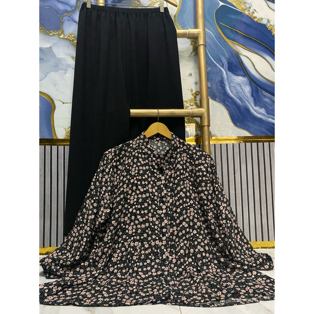 SETELAN RAYON MOTIF CELANA CRINKLE