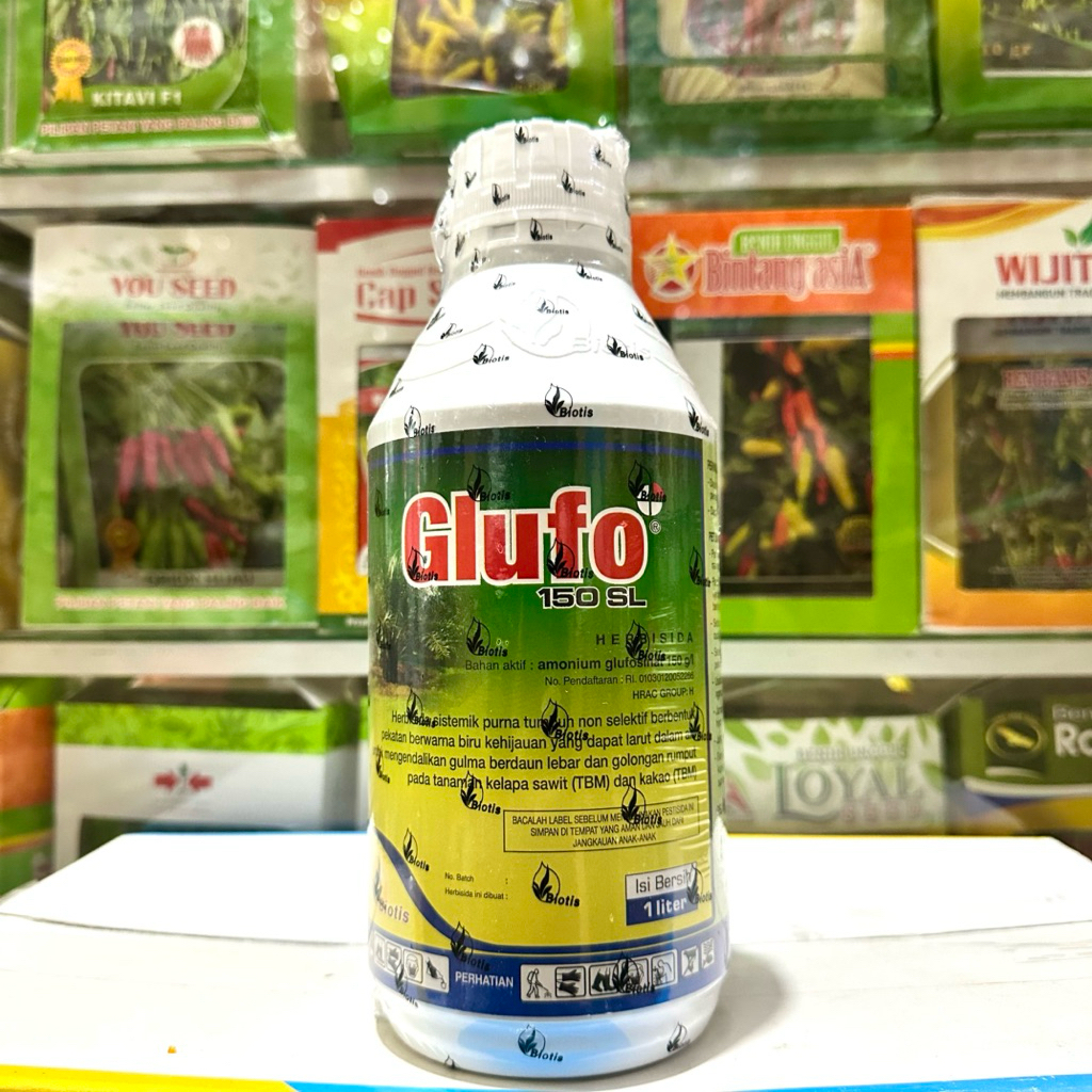 Herbisida GLUFO 150SL 1 Liter - Pembasmi Rumput Lulangan Paling Ampuh Biotis