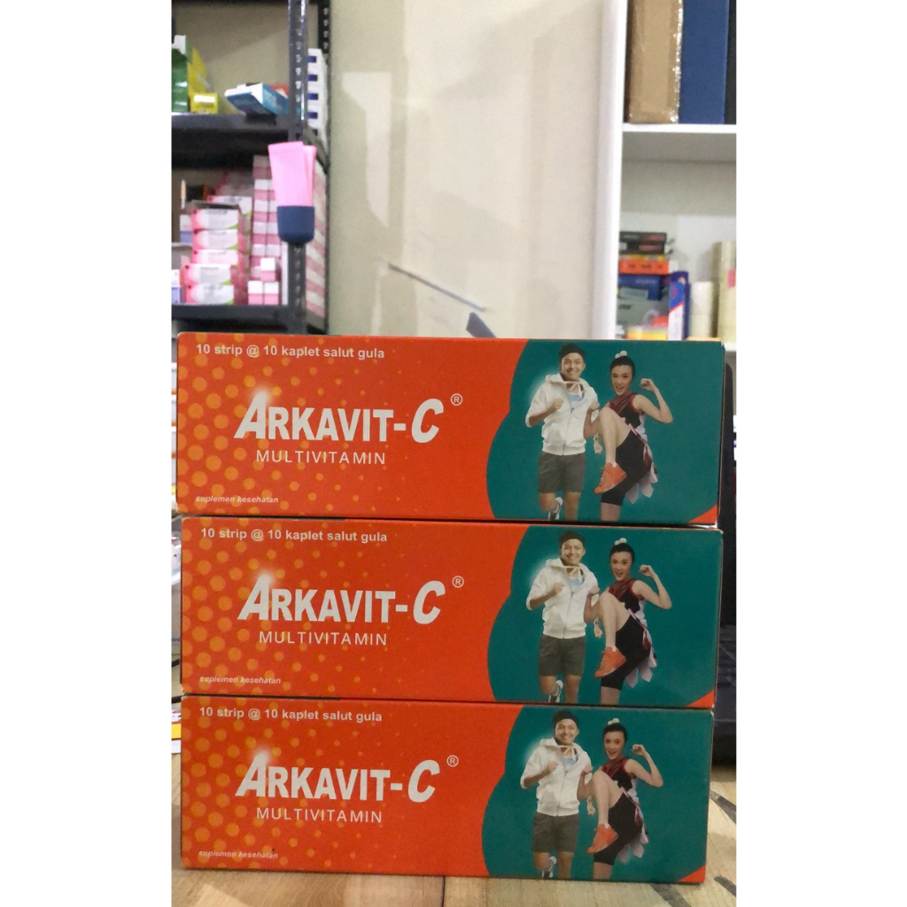 ARKAVIT-C SUPLEMEN KESEHATAN TUBUH 1 BOX @ 10 STRIP @ 10 KAPLET