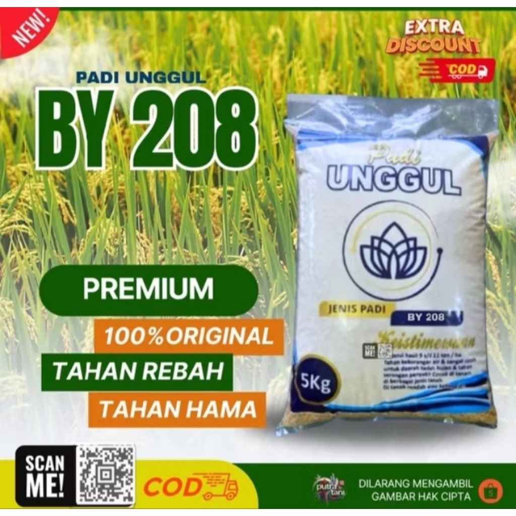 BENIH PADI UNGUL BY 208 KEMASN 5KG BRKUALITAS TINGGI