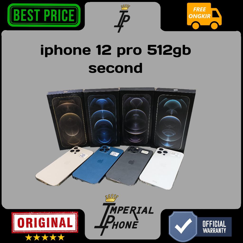 iphone 12 pro 512Gb resmi second