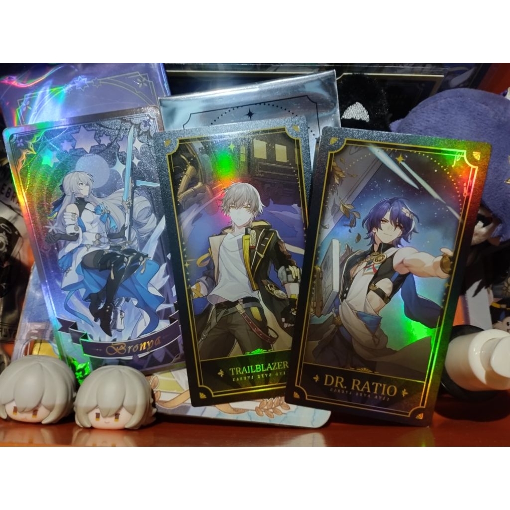 Honkai. star rail Anniversary ticket card Dr. Ratio Caelus Bronya set