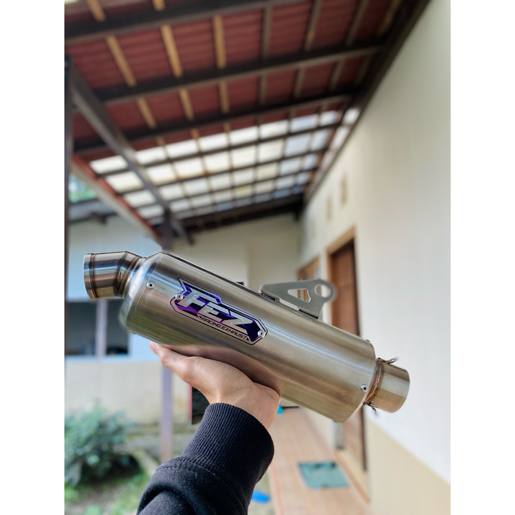 KNALPOT FEZ RACING EXHAUST SILINCER OVAL JENONG