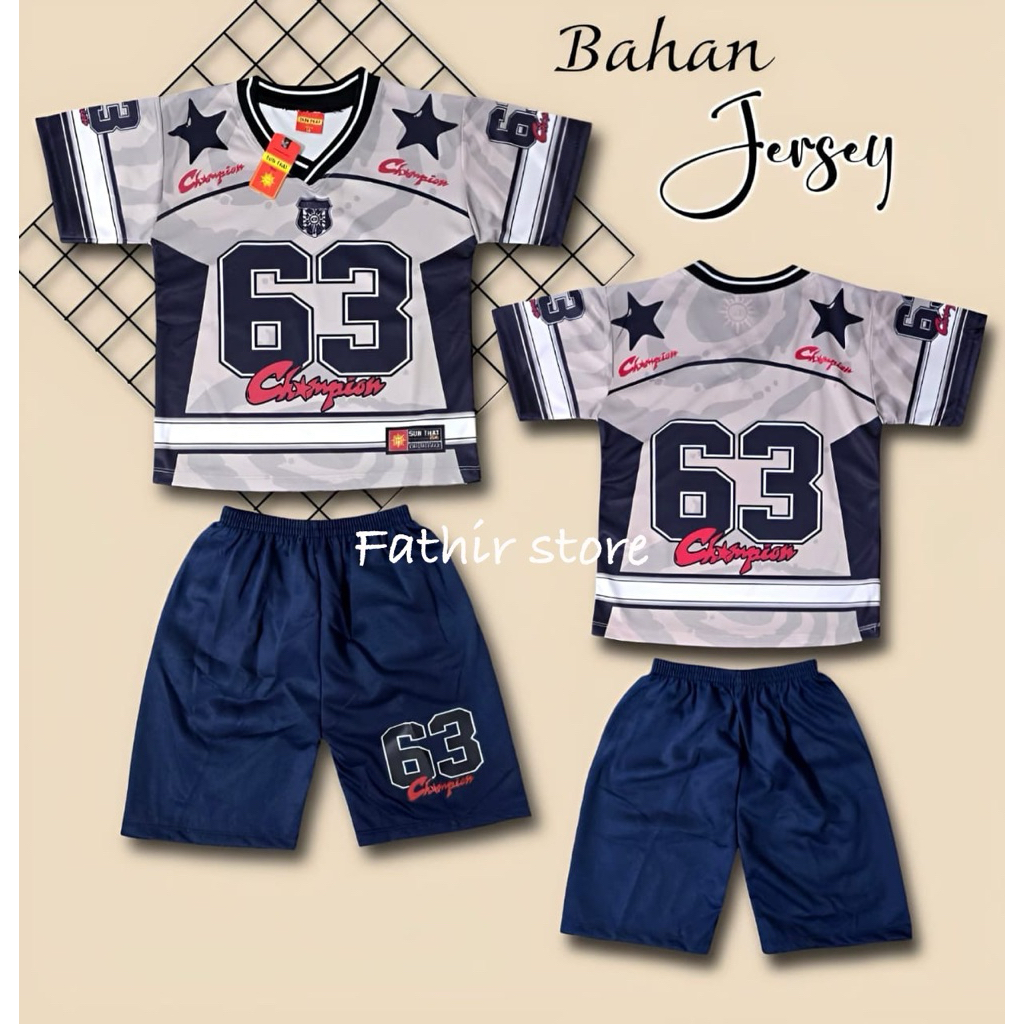 JERSEY BAJU ANAK LAKI LAKI SETELAN JERSEY ANAK ANGKA NUMBER 1-10 TAHUN