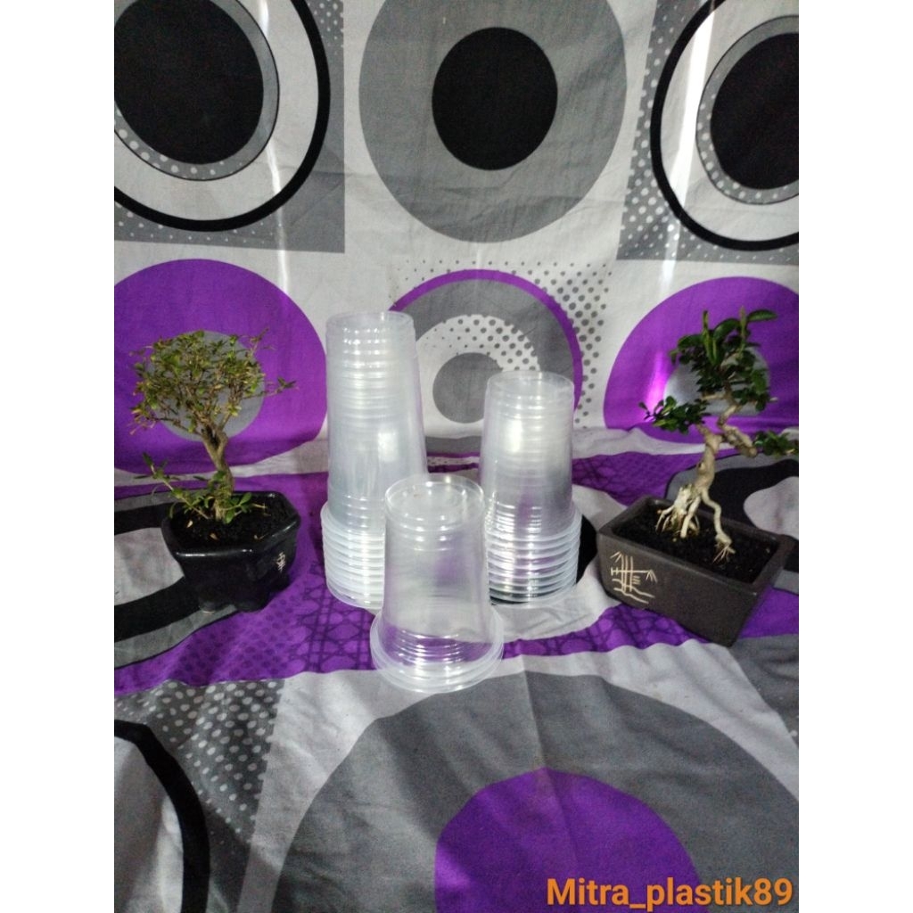 Cup Gelas Starindo 18 22 Oz / Gelas Cup Plastik Datar Praktis