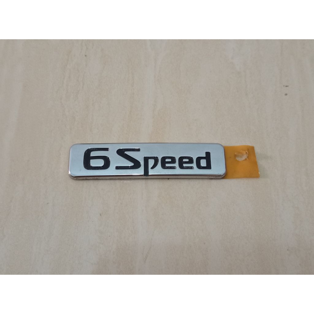 EMBLEM 6Speed /EMBLEM BAGASI 6Speed CHROME