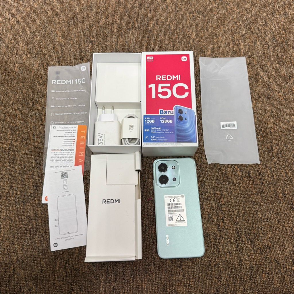 Redmi 15c 6/128gb Fullset Second Garansi Resmi