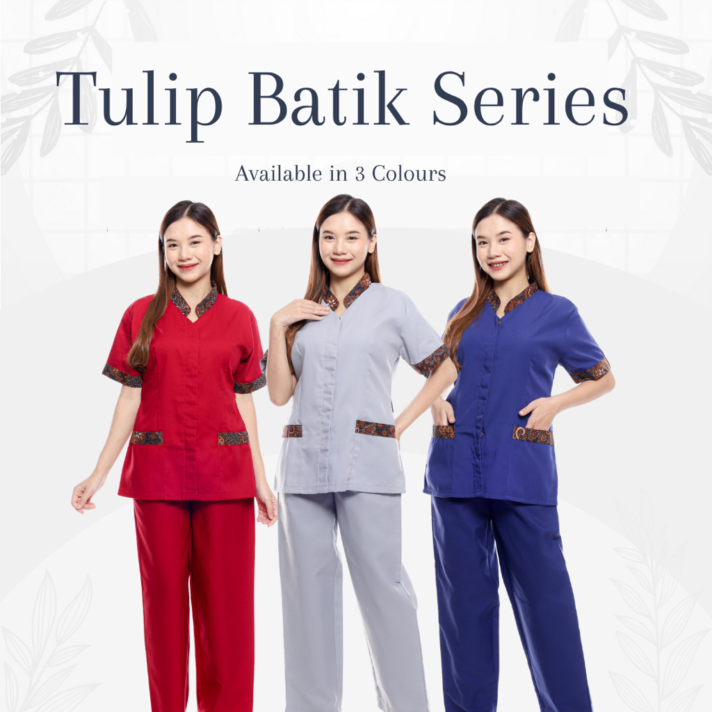 Baju seragam suster/ baju baby sitter/ baju nanny ( batik)