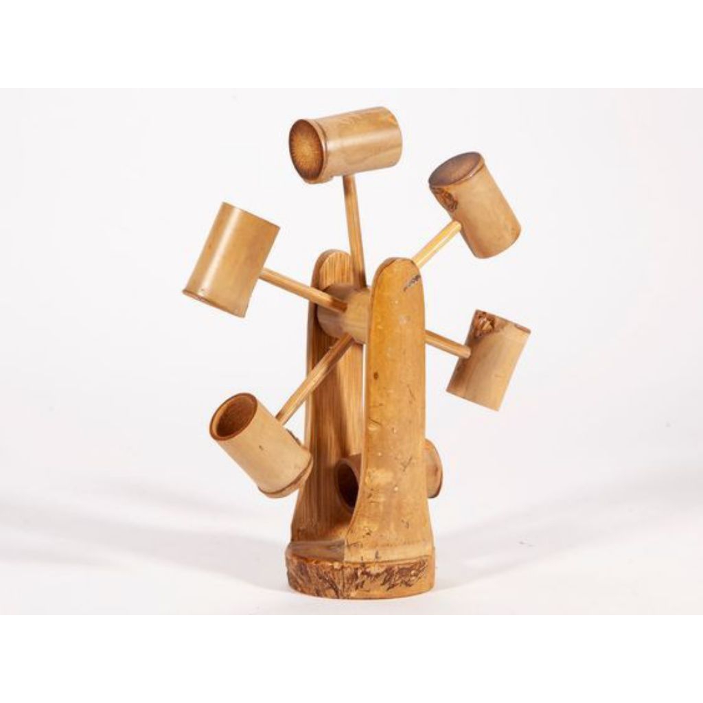 Kincir air dari bambu, aksesoris kolam Pancuran terbaik