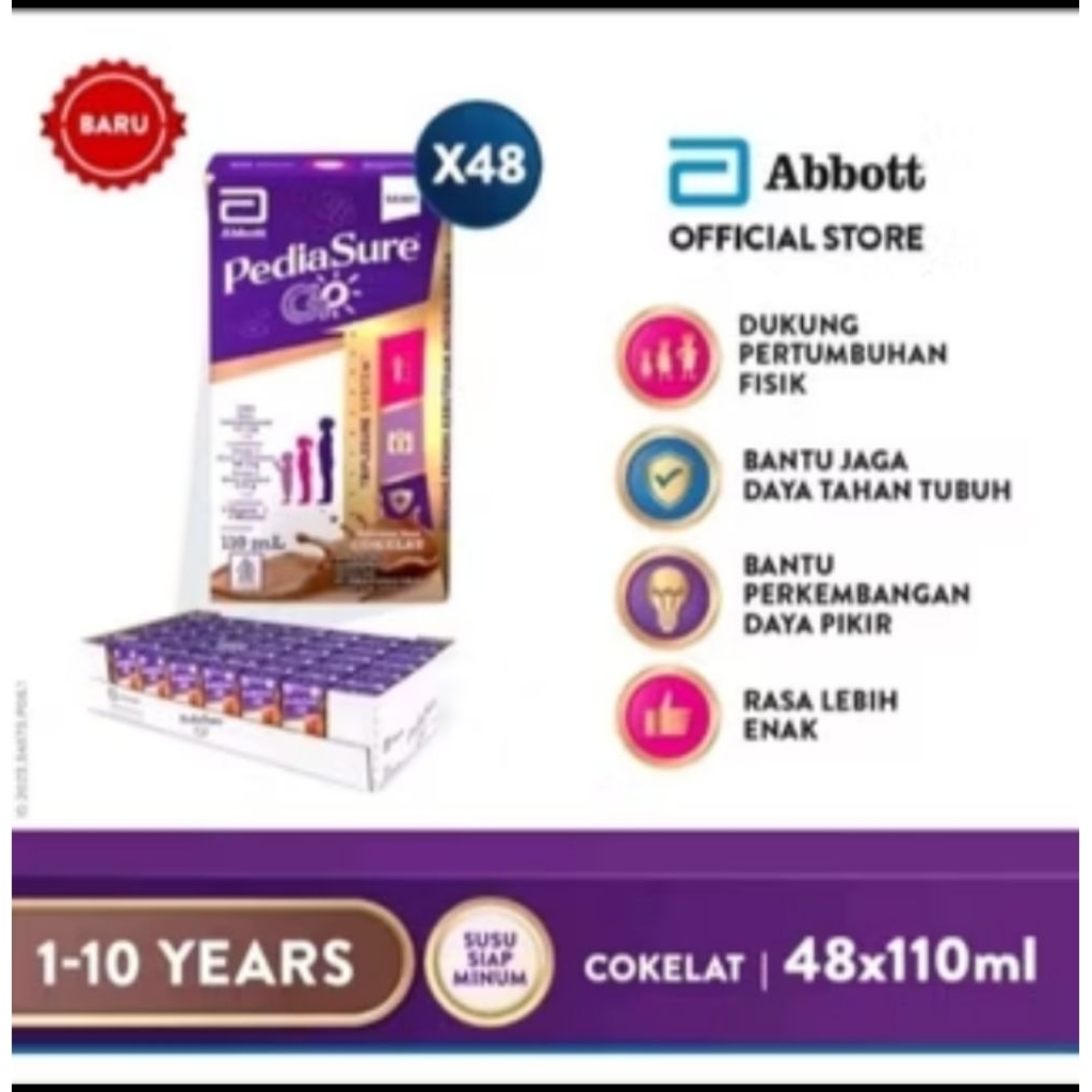 pediasure Go UHT Coklat 110ml – Susu Anak