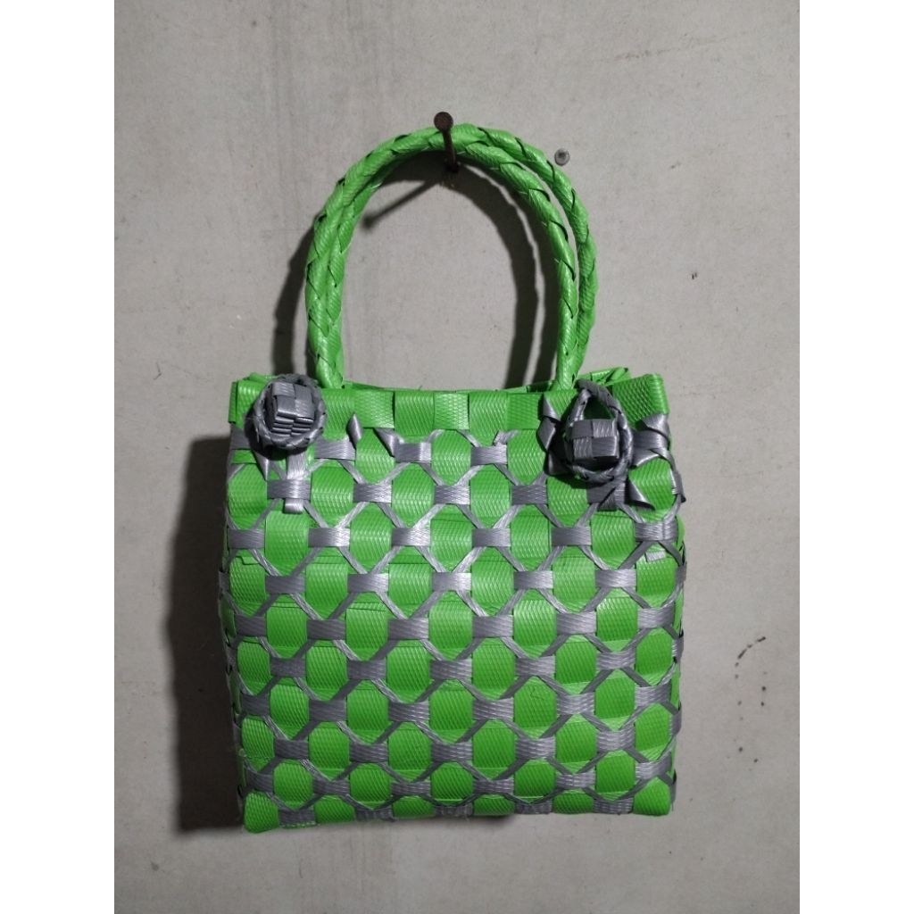 Tas jinjing wanita totebag minimalis | bahan tali strapping