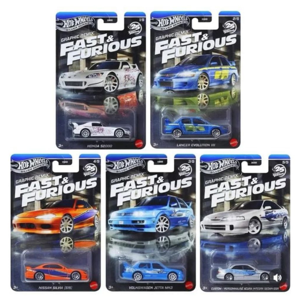 Hot Wheels Origina Mattel Fast and Forious, aniversary, reguler