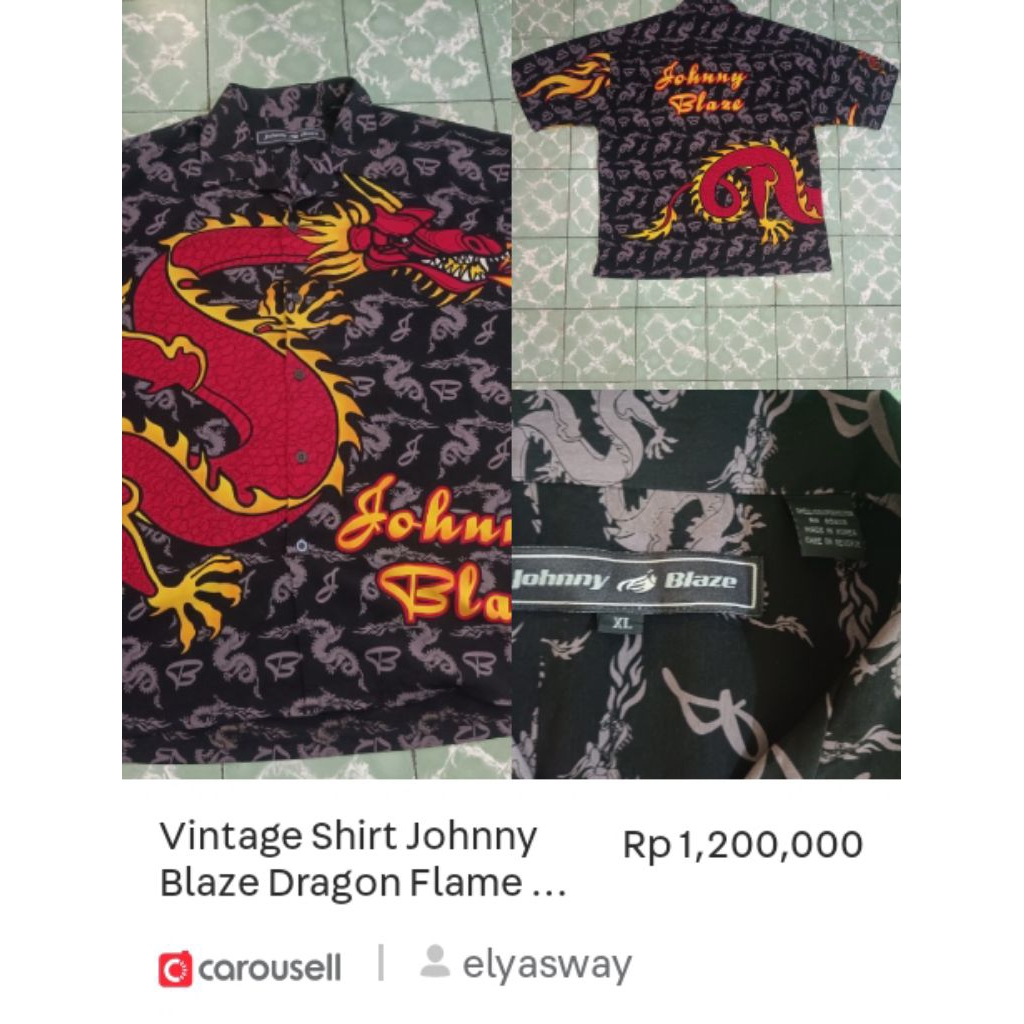 Johnny Blaze Kemeja Hip Hop