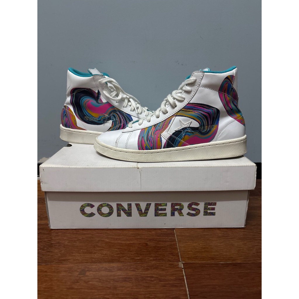converse pro leather HI’90 marbled