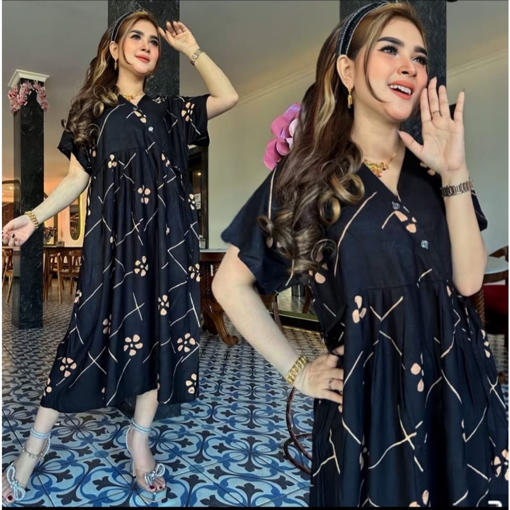 Daster Kimono Batik Wanita Rayon Adem Nyaman