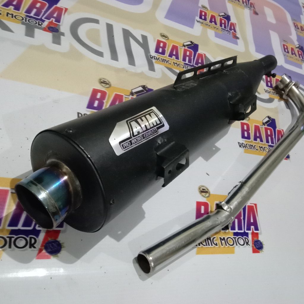 Knalpot Bobokan Ahm blue Shogun lama,Shogun R,Shogun 125,Shogun 125 sp,Smash old/new,titan,Axelo,Sup