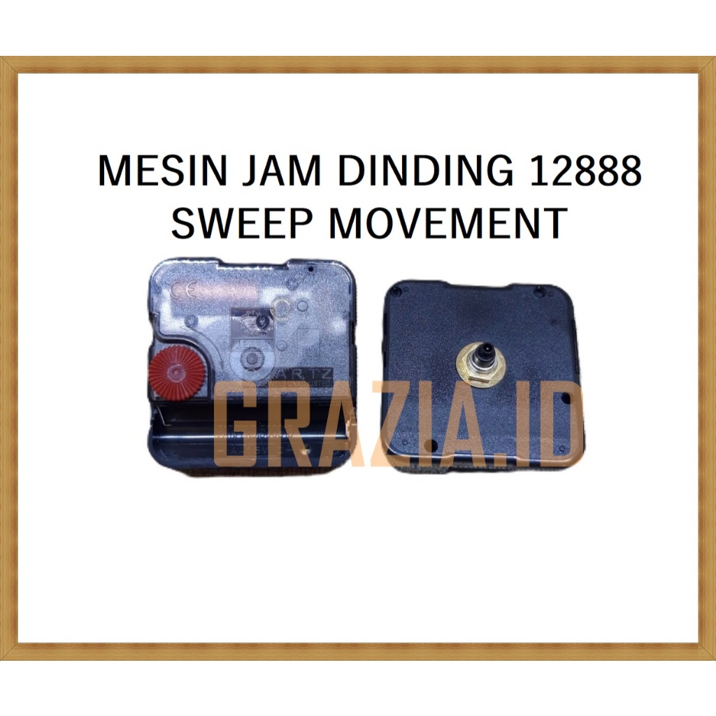 Mesin Jam Dinding 12888 taiwan sweep Movement original