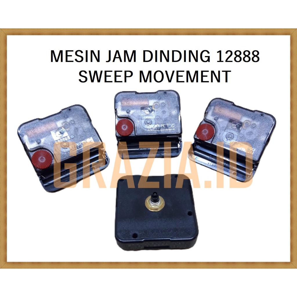 Mesin Jam Dinding 12888 taiwan sweep Movement