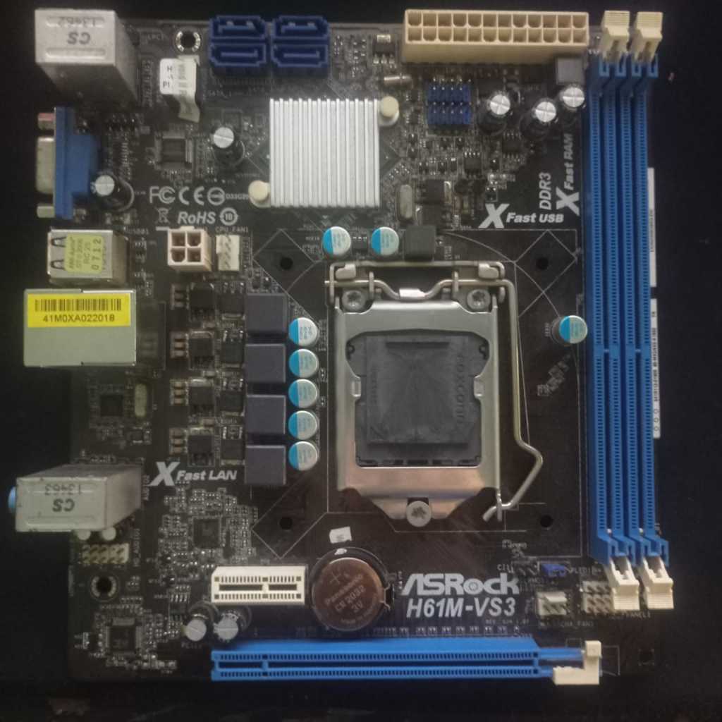 Motherboard Asrock H61M-VS3 Bekas