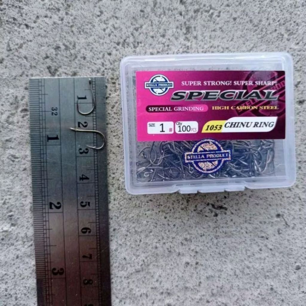 Mata kail stella isi 100 pcs carbon