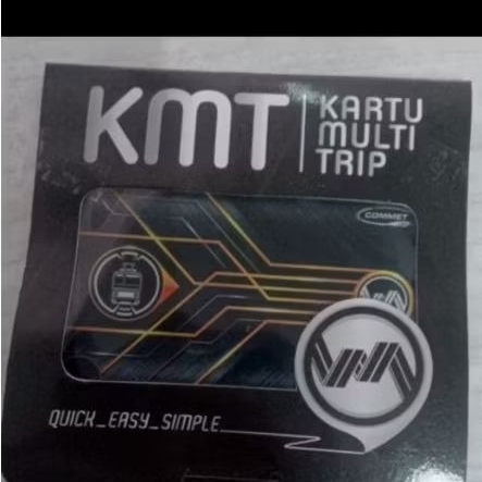 //**KMT REGULER BLACK DESIGN**//  Kartu KMT [KRL/COMMUTER LINE] Multi Trip Original