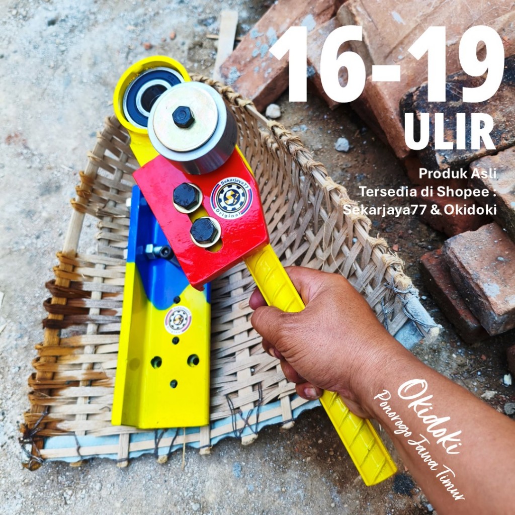 OKIDOKI Bending Besi Bengkok Besi Beton Ulir 13 mm 16 mm 19 mm Ulir Sekarjaya77 OK0819c07