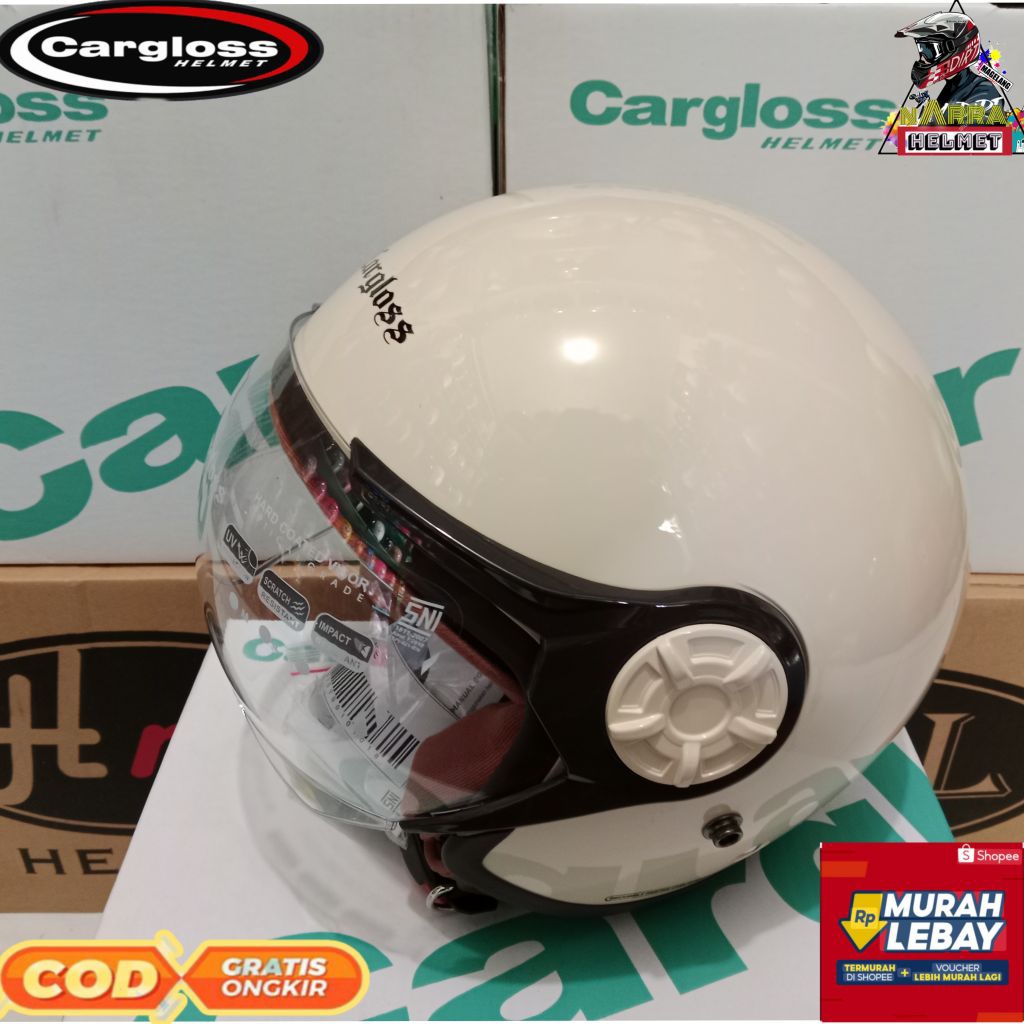 HELM CARGLOSS HIJAB PREMIUM / HELM HIJAB / HELM SNI