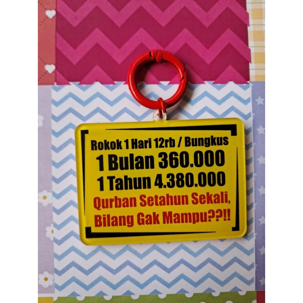 Keycharm Islami & Lifestyle Series - Rokok 1 bulan 1 tahun