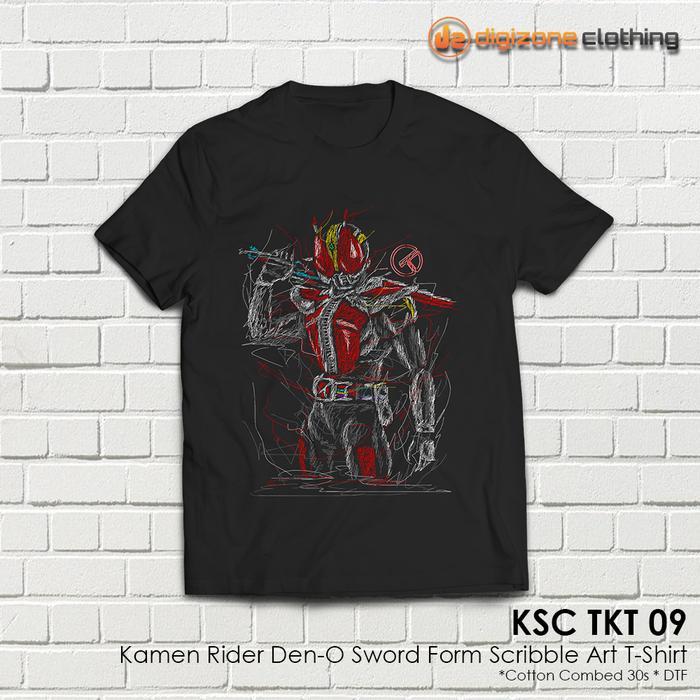 Kaos Kamen Rider Den-O Sword Form Scribble Art Premium KSC TKT 09
