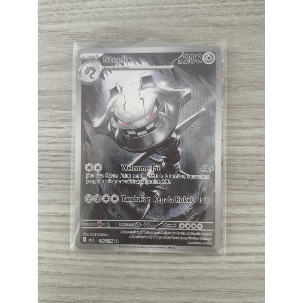 Steelix Ar Evolusi Mega MA1 TCG Indonesia