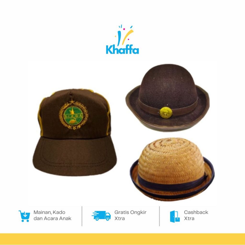Topi Pramuka Siaga Putri / Topi Sekolah SD Pramuka