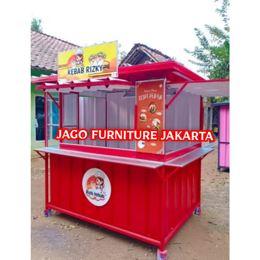 gerobak semi kontainer gerobak viral gerobak besi gerobak kuliner