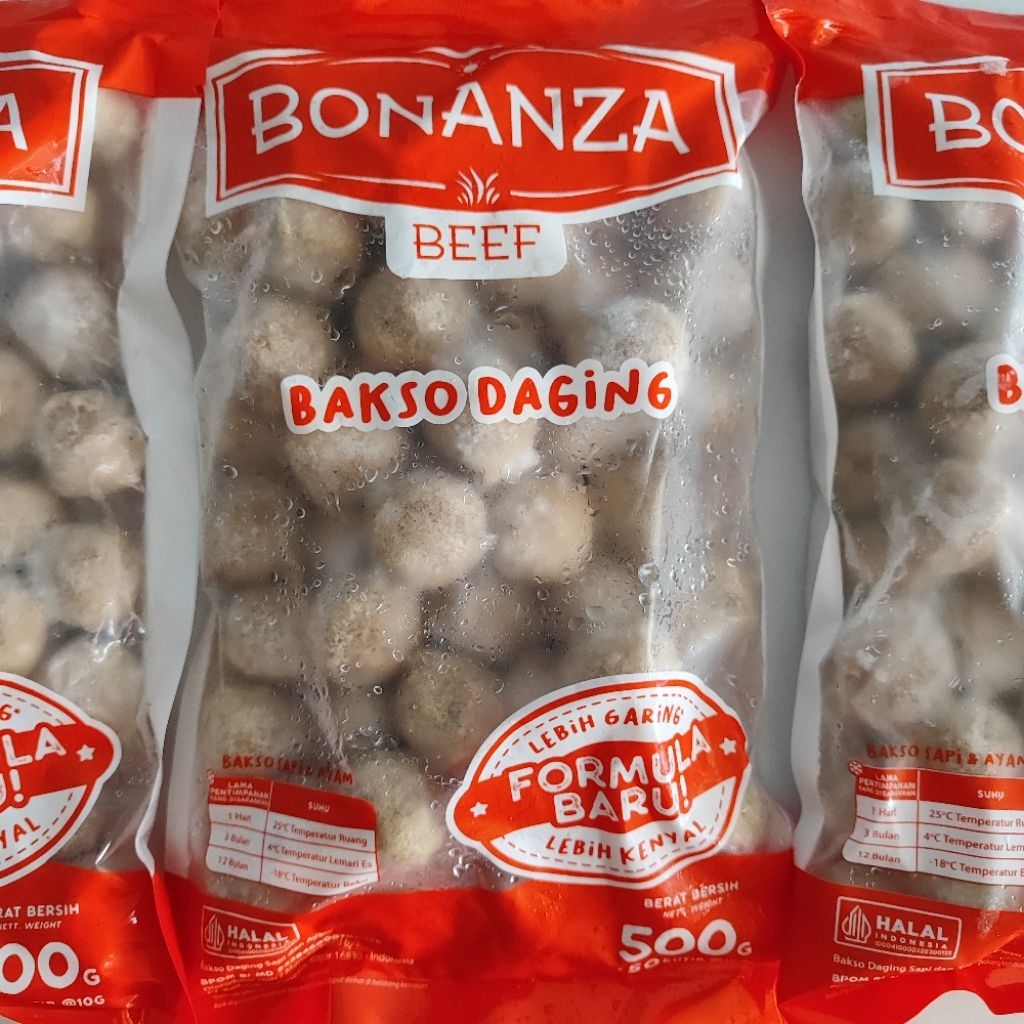 Bonanza Beef Bakso Daging 500g Isi 50