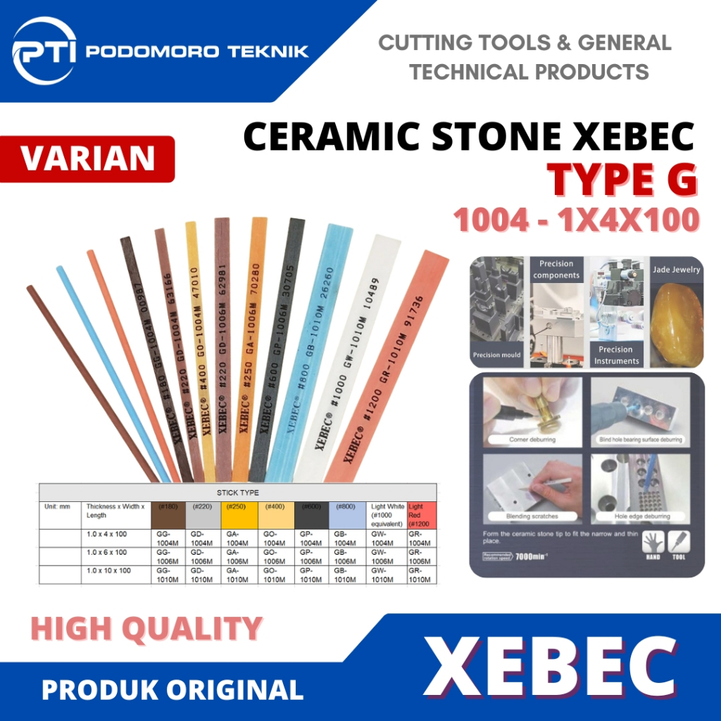 Ceramic 1x4x100 / Ceramic Fiber Stone Merk XEBEC