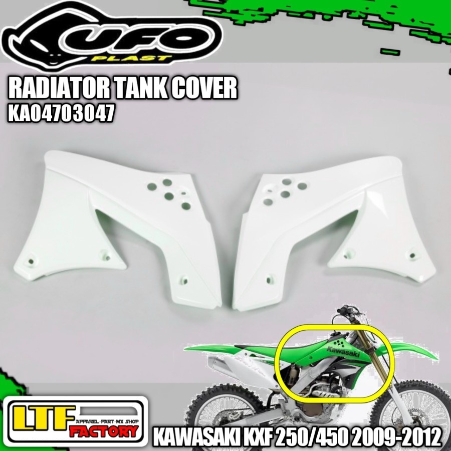 KAWASAKI KX - KXF 250 450 F 2009 2010 2011 2012 - UFO RADIATOR SCOOP TANK COVER BODY - SAYAP SAMPING