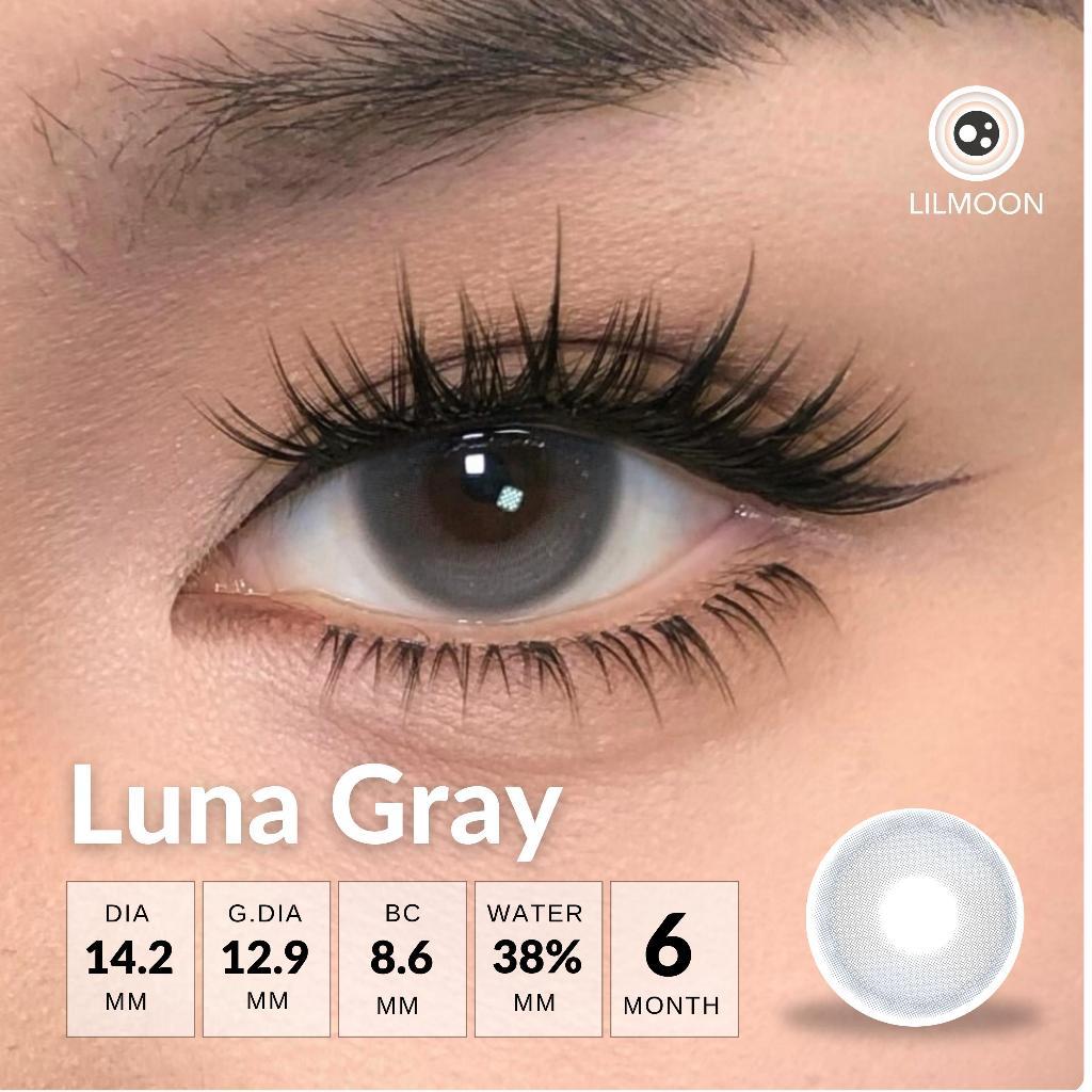 [Fuji Favorite] Lilmoon Softlens Luna Gray – Softlens Minus 0 s/d -8.50, Warna Natural Kualitas Jepa