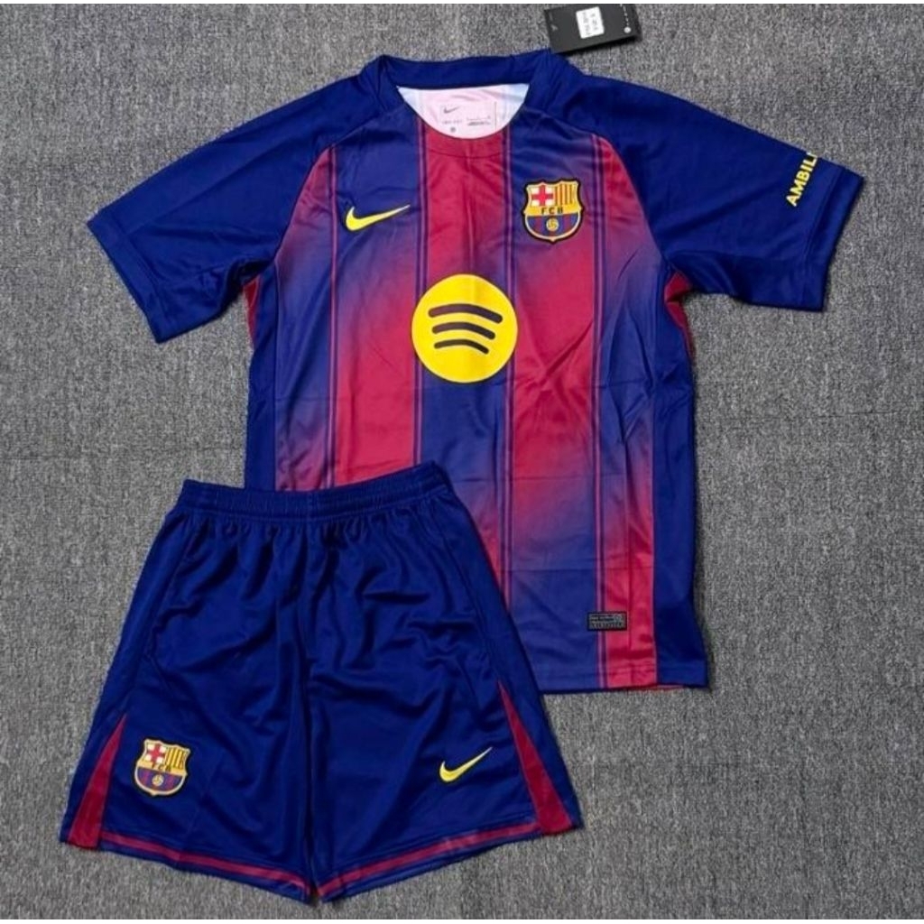 Stelan Setelan Jersey Kaos Baju Sepak Bola Barca Barce Barka Barcelona Barcelonista Cules Home Away 