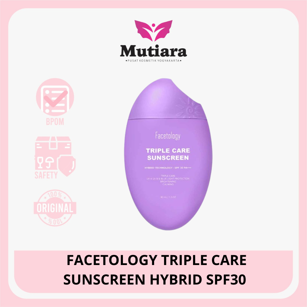 FACETOLOGY TRIPLE CARE SUNSCREEN HYBRID SPF30 30ML